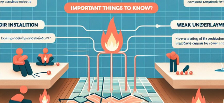 Причини тріскання плитки на теплій підлозі: що варто знати?