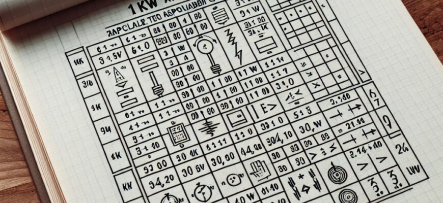 Расчет ампер для 1 кВт при 380 В: таблица для точного определения