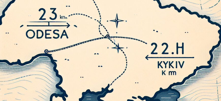 Расстояние от Одессы до Киева: Сколько километров между городами?