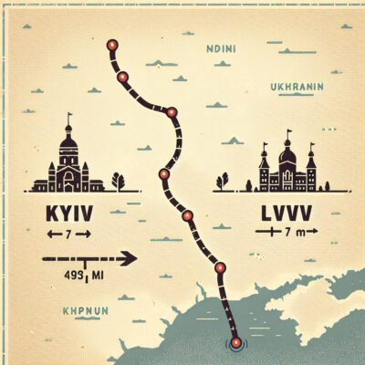 Расстояние в километрах: сколько км от Киева до Львова и как добраться?