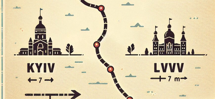 Расстояние в километрах: сколько км от Киева до Львова и как добраться?