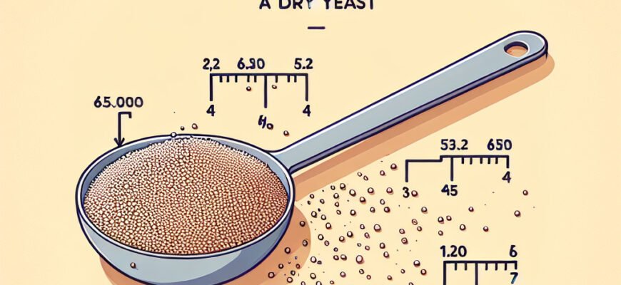 Сколько граммов сухих дрожжей помещается в одну чайную ложку?