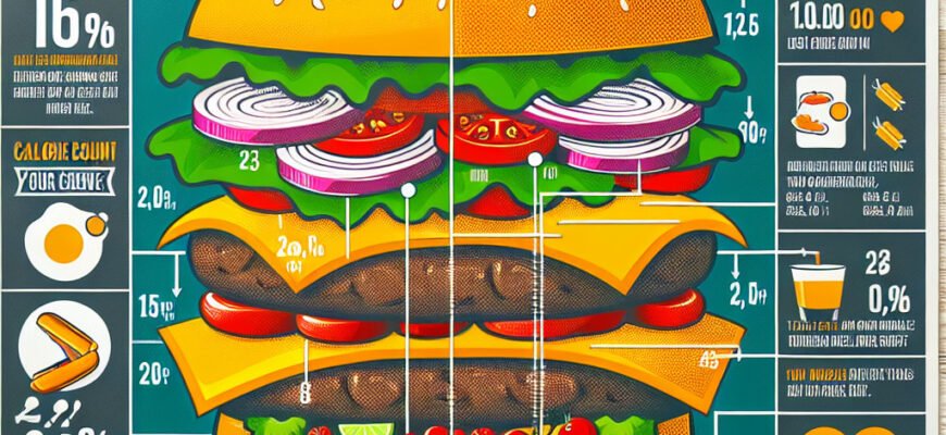 Сколько калорий в дабл чизбургере: подробный обзор и советы диетологов