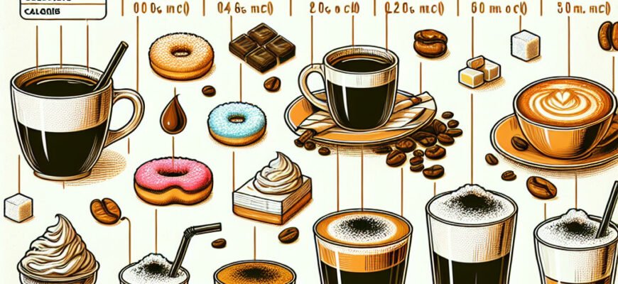 «Сколько калорий в кофе: подробный обзор калорийности напитка»