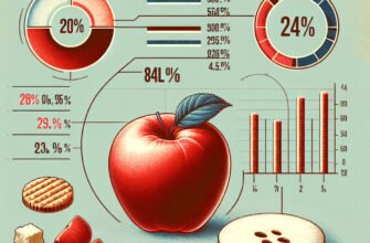 Сколько калорий в одном яблоке: подробный анализ и таблица калорийности