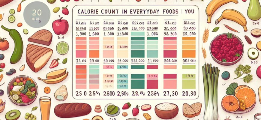 Сколько калорий в повседневных продуктах: полное руководство для вас