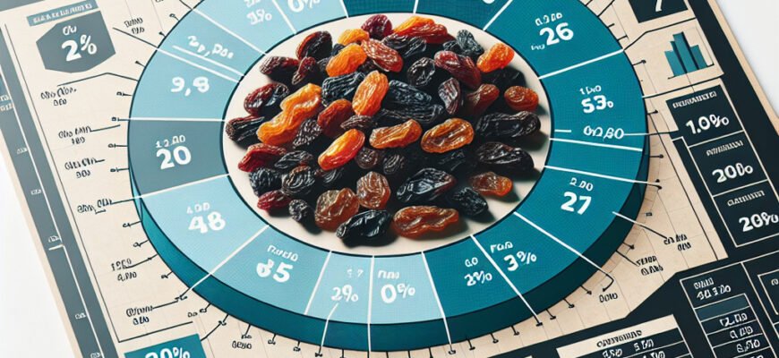 Сколько калорий в изюме: подробный анализ и пищевая ценность
