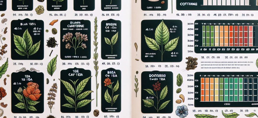 Сколько кофеина содержится в разных видах чая: полное руководство