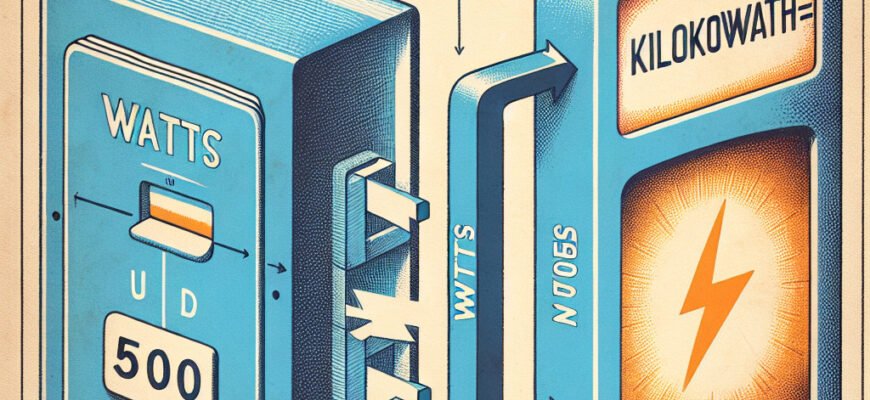 Сколько кВтч в 500 Вт: Понимание мощности и энергии в час
