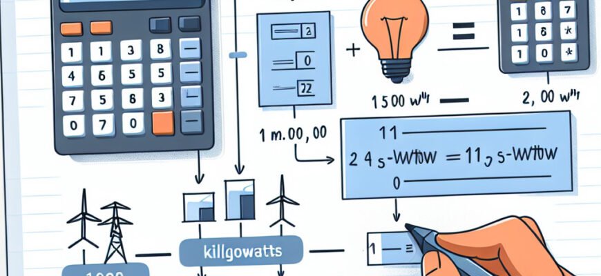 Сколько киловатт в 1 мегаватте: простое объяснение и примеры расчётов