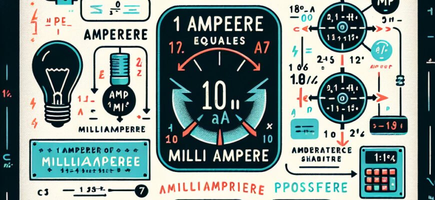 Сколько миллиампер в одном ампере: простое объяснение и формулы