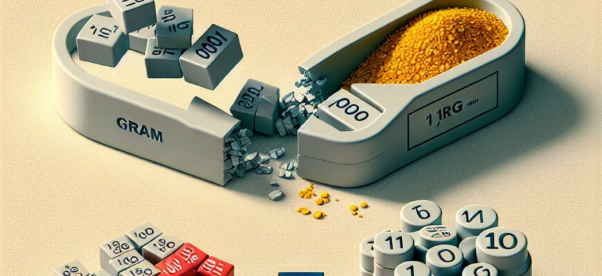 Сколько миллиграмм содержится в одном грамме: подробный разбор