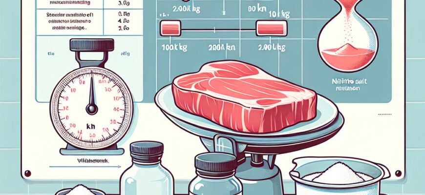 Сколько нитритной соли требуется на 1 кг мяса: руководство по дозировке