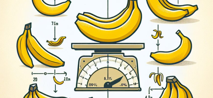 Сколько весит банан: средний вес и факторы, влияющие на массу фрукта
