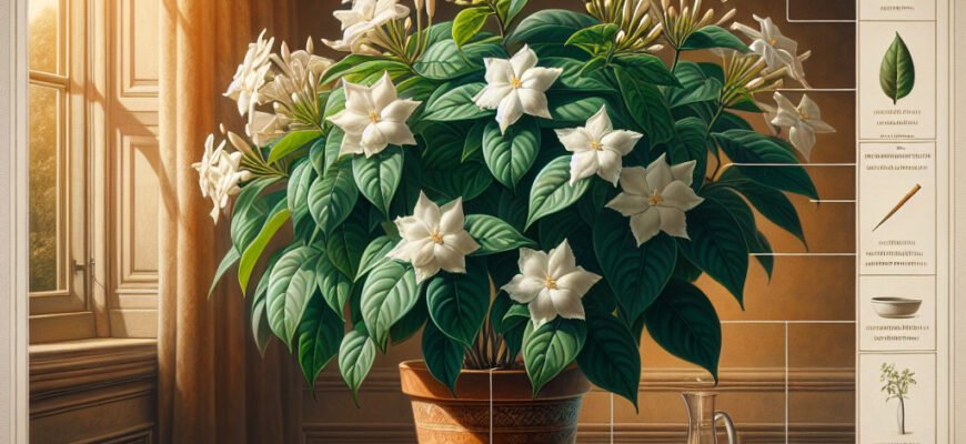 Стефанотіс кімнатний жасмин: Догляд та поради для розкішного цвітіння
