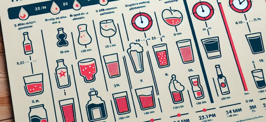 Таблица: Длительность Присутствия Алкоголя в Крови по Видам Напитков