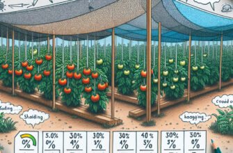 Затеняющая сетка для помидоров: какой процент выбрать для защиты?