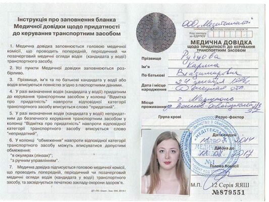Як отримати медичну довідку для водійського посвідчення: покрокова інструкція