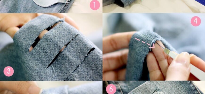 Як легко і швидко зробити модні рвані джинси вдома своїми руками