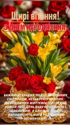 Дорога! Твій День народження — справжнє свято