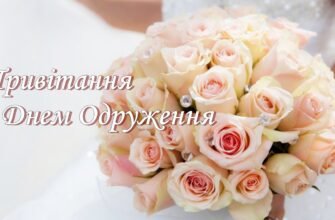 Дорогі наші діти, вітаємо вас з днем одруження