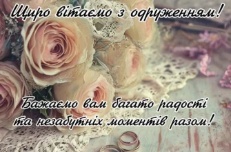Дорогі наші, вітаємо з рішенням об’єднати ваші серця назавжди!