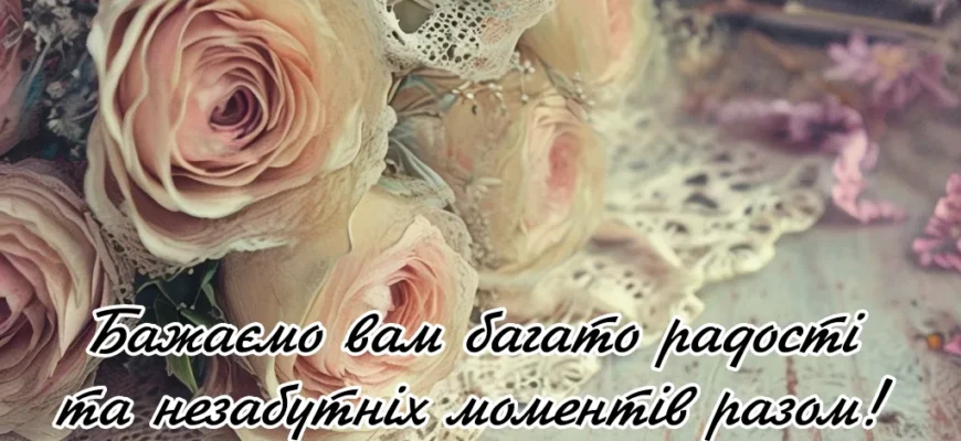 Дорогі наші, вітаємо з рішенням об’єднати ваші серця назавжди!