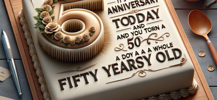 Дорогий тато, твій ювілей сьогодні і тобі виповнюється цілих п’ятдесят років