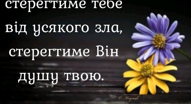 Хай добрий Ангел береже повік Вогонь зорі, що долею зоветься.