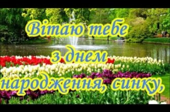 Мій дорогий синку, вітаю тебе з днем народження!