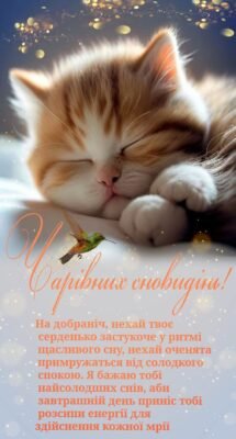 Моя люба, у світі сновидінь на тебе вже чекають