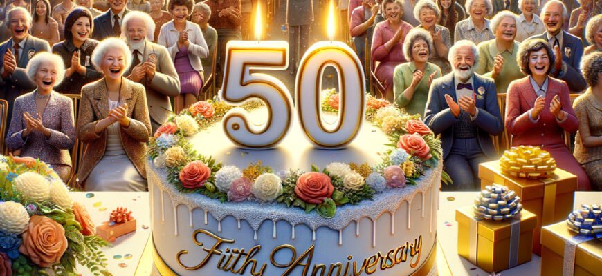 Ми раді привітати Вас з прекрасним святом – п’ятдесятилітнім ювілеєм!