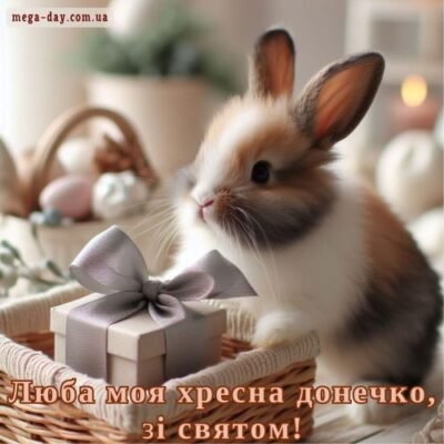 Мила хрещенице, вітаю тебе з днем народження!