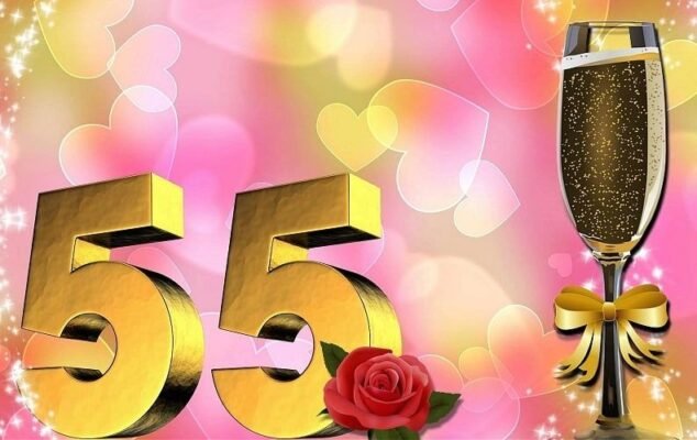 Мила подруга! Тобі сьогодні 55