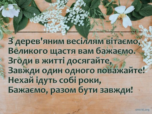 На дерев’яну річницю весілля чудової пари, через 5 років спільного життя На дерев’яну річницю весілля чудової пари, через 5 років спільного життя