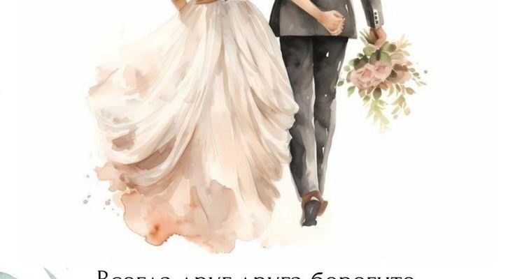 На другу річницю весілля бажаємо дружній парі