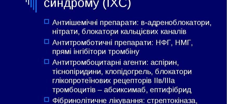 Ознаки та лікування коронарного синдрому: важливі аспекти здоров’я