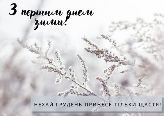 Перший день зими – це початок нової казки
