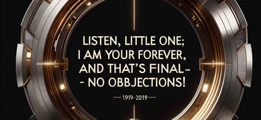 Послухай, маленька: я твій назавжди, і крапка – без заперечень!