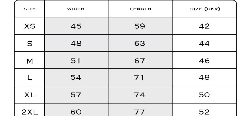 Розмір 2XL: Як обрати та розуміти цей популярний розмір одягу?