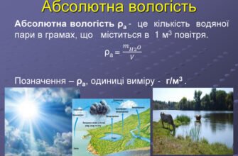 Абсолютна вологість: що це таке і чому вона важлива для вас?