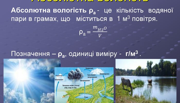 Абсолютна вологість: що це таке і чому вона важлива для вас?
