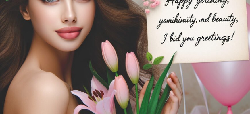 У це прекрасне свято твоєї молодості, жіночності та краси я поспішаю тебе привітати!
