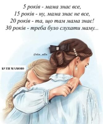 В юності ми приймаємо материнську турботу, як належне В юності ми приймаємо материнську турботу, як належне