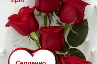 Вітаю і бажаю від всього я серця, щоб смутку і печалі не було місця