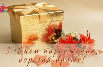 Вітаю тебе з днем народження, мій дорогий та чудовий братик