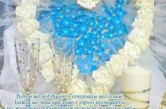 Вітаю вас з бірюзовим весіллям. В день повноліття вашої родини