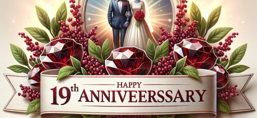 Вітаю вас з гранатовим весіллям, з 19-річчям подружнього життя