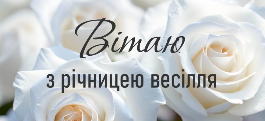 Вітаю від усієї душі вас з річницею весілля