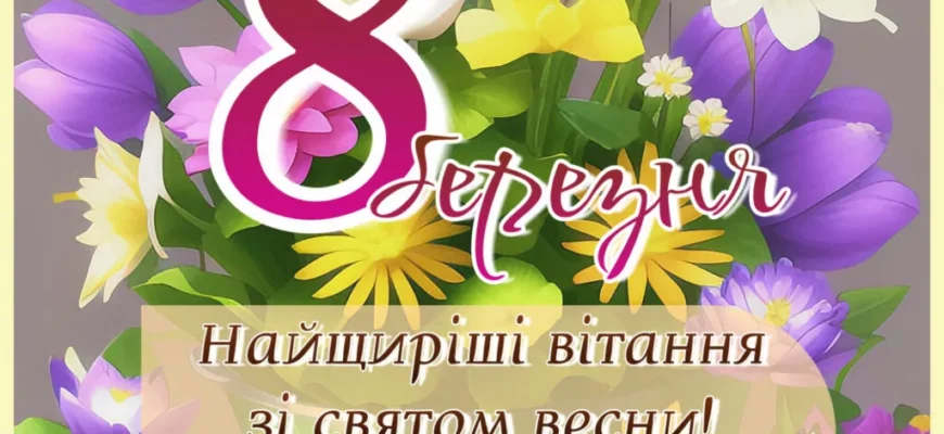 Вітаю з 8 Березня! Нехай краса душі сяє